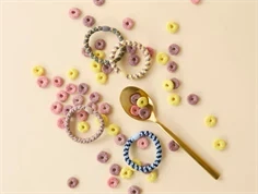 Name It cornflower blue/dusty olive/pastel yellow/winsome orchid hårelastikker (16-pak)